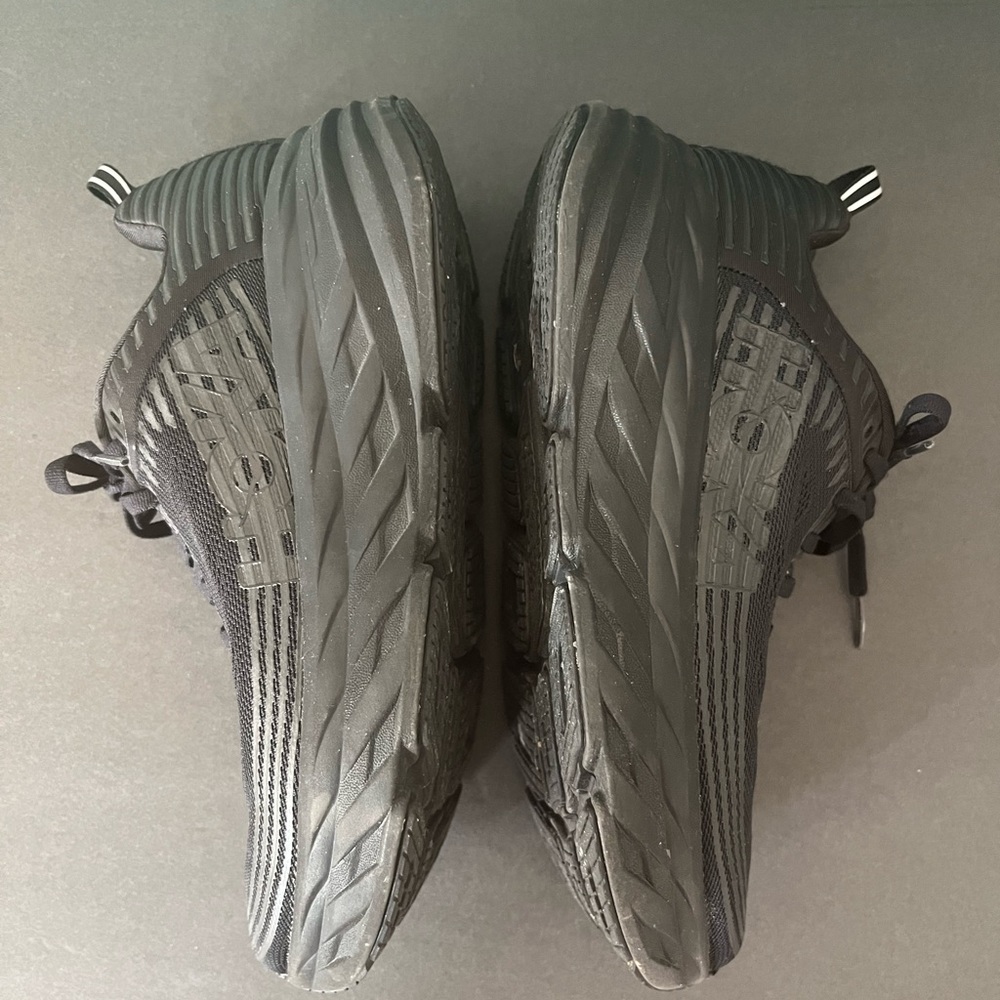 Hoka All-Black Athletic Running Shoes